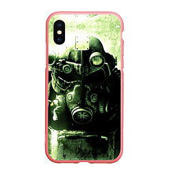 Чехол iPhone XS Max матовый Fallout Robot, цвет: 3D-баблгам