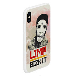 Чехол iPhone XS Max матовый Limp Bizkit, цвет: 3D-белый — фото 2