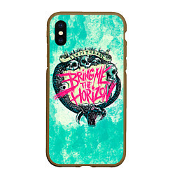 Чехол iPhone XS Max матовый BMTH: Sempiternal, цвет: 3D-коричневый