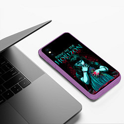 Чехол iPhone XS Max матовый BMTH: Zombie Girl, цвет: 3D-фиолетовый — фото 2