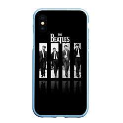 Чехол iPhone XS Max матовый The Beatles: Man's, цвет: 3D-голубой