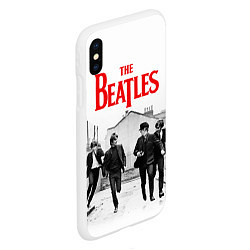 Чехол iPhone XS Max матовый The Beatles: Break, цвет: 3D-белый — фото 2