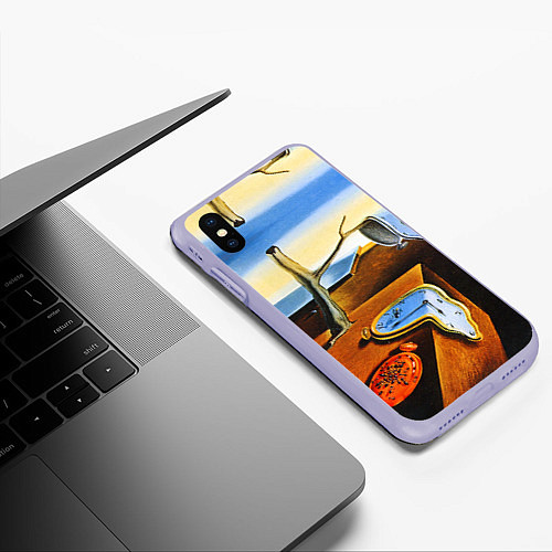 Чехол iPhone XS Max матовый Постоянство Памяти / 3D-Светло-сиреневый – фото 3