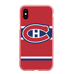 Чехол iPhone XS Max матовый Montreal Canadiens, цвет: 3D-баблгам