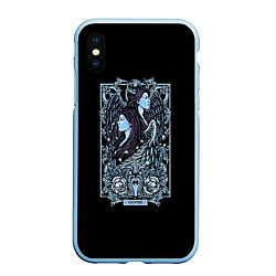 Чехол iPhone XS Max матовый Близнецы, цвет: 3D-голубой