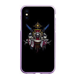 Чехол iPhone XS Max матовый Daemonium venatores, цвет: 3D-сиреневый