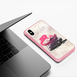 Чехол iPhone XS Max матовый Three Days Grace: Acid snake, цвет: 3D-баблгам — фото 2