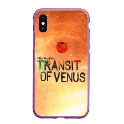 Чехол iPhone XS Max матовый TDG: Transin of Venus, цвет: 3D-фиолетовый