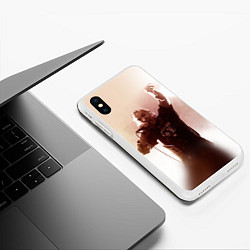 Чехол iPhone XS Max матовый Горшок, цвет: 3D-белый — фото 2