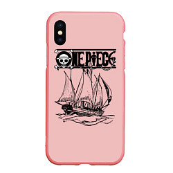 Чехол iPhone XS Max матовый One piece корабль