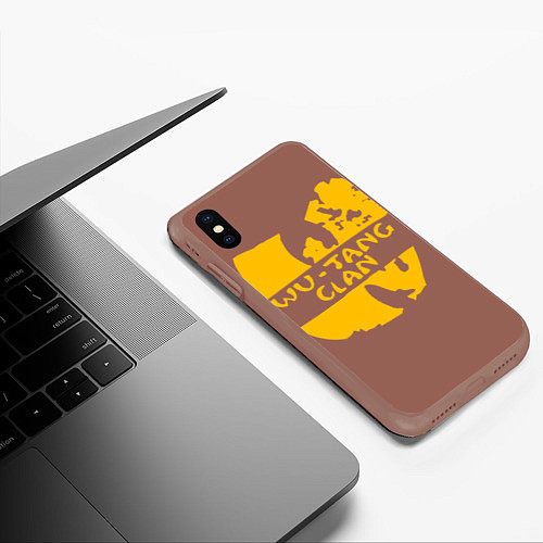 Чехол iPhone XS Max матовый Wu-Tang Clan / 3D-Коричневый – фото 3