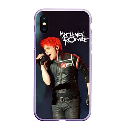 Чехол iPhone XS Max матовый Gerard Way, цвет: 3D-светло-сиреневый