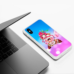 Чехол iPhone XS Max матовый No Game No Life, цвет: 3D-белый — фото 2