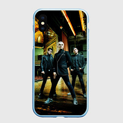 Чехол iPhone XS Max матовый My chemical romance, цвет: 3D-голубой