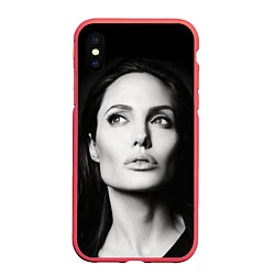 Чехол iPhone XS Max матовый Mono Jolie, цвет: 3D-красный
