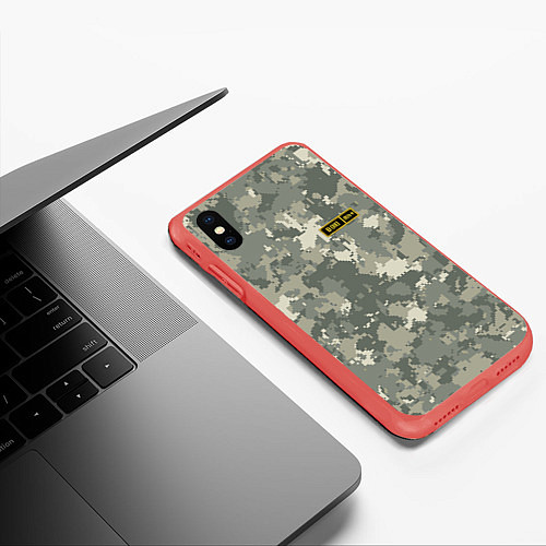 Чехол iPhone XS Max матовый B III + / 3D-Красный – фото 3