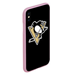 Чехол iPhone XS Max матовый Pittsburgh Penguins: Crosby, цвет: 3D-розовый — фото 2
