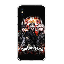 Чехол iPhone XS Max матовый Motorhead Band, цвет: 3D-белый