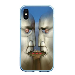 Чехол iPhone XS Max матовый Pink Floyd The division bell, цвет: 3D-голубой