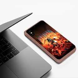 Чехол iPhone XS Max матовый DOOM: 1993, цвет: 3D-коричневый — фото 2