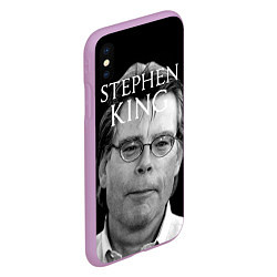 Чехол iPhone XS Max матовый Stephen King, цвет: 3D-сиреневый — фото 2