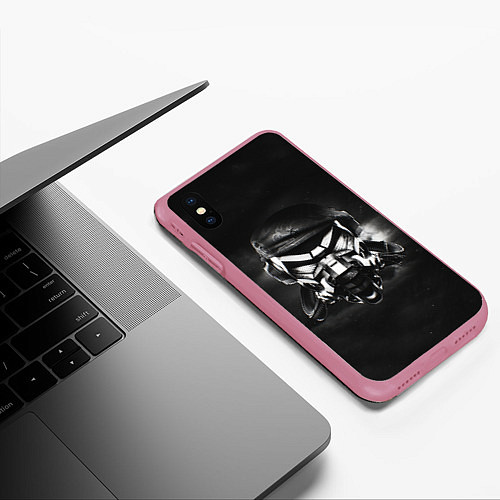 Чехол iPhone XS Max матовый Pirate Station: Dark Side / 3D-Малиновый – фото 3