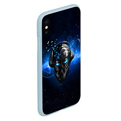 Чехол iPhone XS Max матовый Pirate Station: Blue Space, цвет: 3D-голубой — фото 2