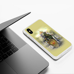 Чехол iPhone XS Max матовый Имперская русь, цвет: 3D-белый — фото 2