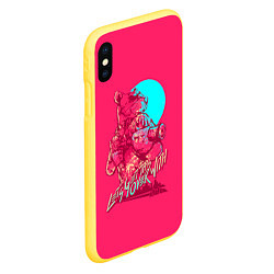 Чехол iPhone XS Max матовый Let's get this over with, цвет: 3D-желтый — фото 2