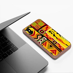 Чехол iPhone XS Max матовый Африка, цвет: 3D-коричневый — фото 2