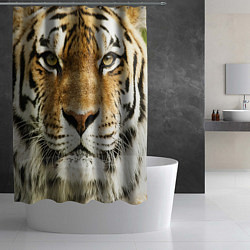 Шторка для душа Амурский тигр, цвет: 3D-принт — фото 2