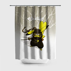 Шторка для душа Pikachu, цвет: 3D-принт