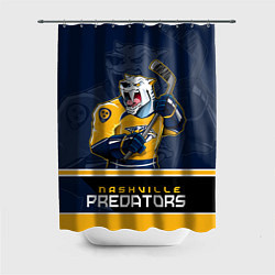 Шторка для душа Nashville Predators, цвет: 3D-принт