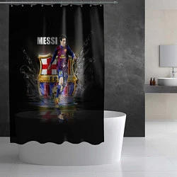 Шторка для душа Messi FCB, цвет: 3D-принт — фото 2