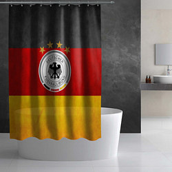 Шторка для душа Сборная Германии, цвет: 3D-принт — фото 2