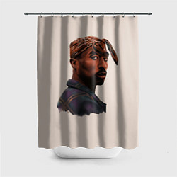 Шторка для душа Tupac Shakur, цвет: 3D-принт