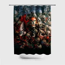 Шторка для душа Warhammer 40k: Skulls, цвет: 3D-принт