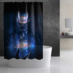 Шторка для душа Mass Effect: Andromeda 3, цвет: 3D-принт — фото 2