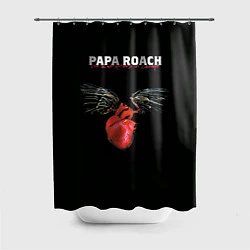 Шторка для душа Paparoach: Angel heart, цвет: 3D-принт