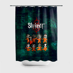 Шторка для душа Группа Slipknot, цвет: 3D-принт