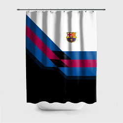 Шторка для душа Barcelona FC: Black style, цвет: 3D-принт