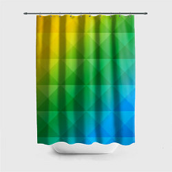 Шторка для душа Colored wall, цвет: 3D-принт