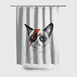 Шторка для ванной David Bowie: Grumpy cat