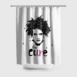 Шторка для душа The Cure - portrait Robert Smith, цвет: 3D-принт