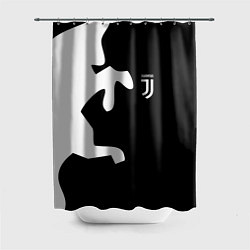 Шторка для душа FC Juventus Bull, цвет: 3D-принт