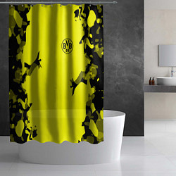 Шторка для душа FC Borussia Dortmund: Yellow Original, цвет: 3D-принт — фото 2