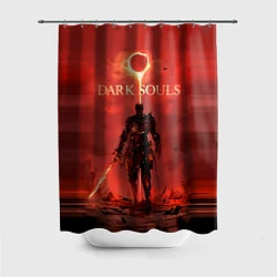 Шторка для душа Dark Souls: Red Sunrise, цвет: 3D-принт