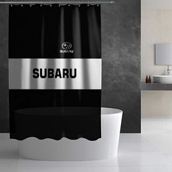 Шторка для душа Subaru: Black Sport, цвет: 3D-принт — фото 2
