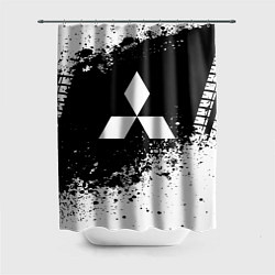 Шторка для душа Mitsubishi: Black Spray, цвет: 3D-принт