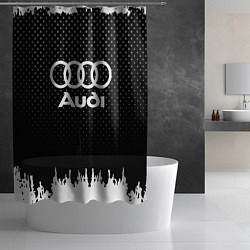 Шторка для душа Audi: Black Side, цвет: 3D-принт — фото 2